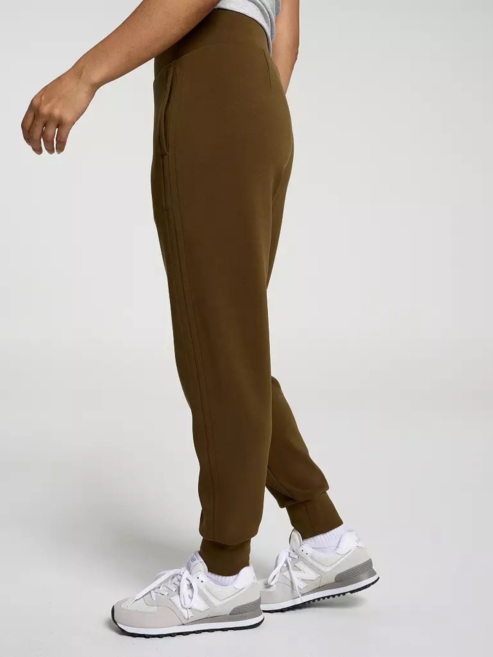 CALIA by Carrie Underwood Olive Brown High-Rise Jogger Pants - Picture 4 of 10